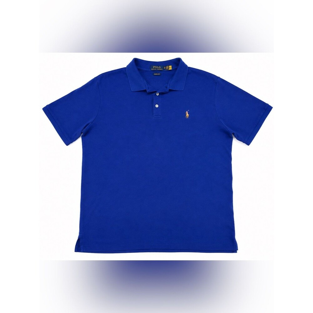 Polo Ralph Lauren Men’s XL Classic Fit Blue Short Sleeve Pony Logo Polo
